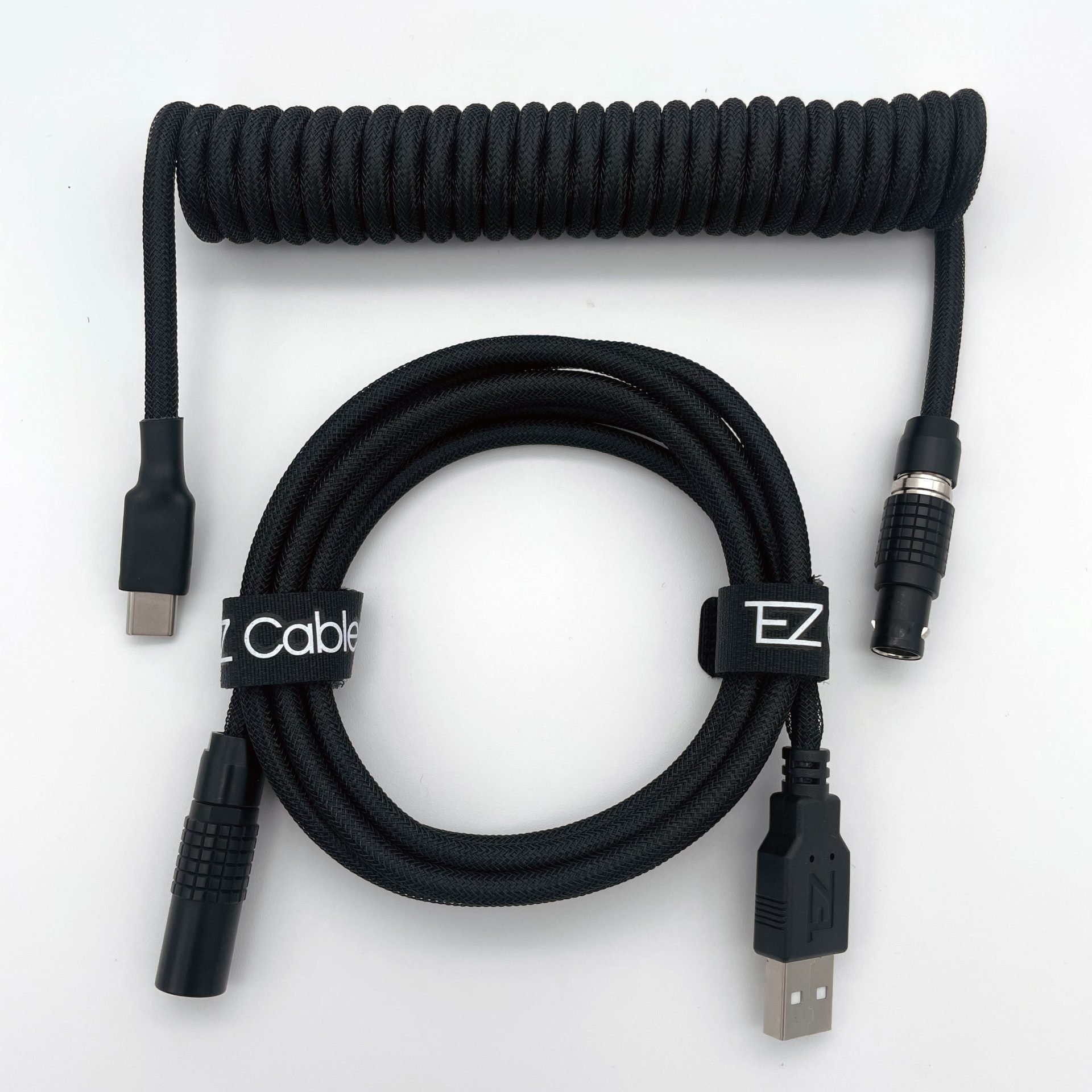 Coiled Keyboard Cables - Tez Cables Best Premade Coiled Cables for